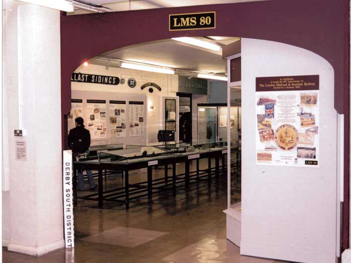 The frontage of the LMS 80 Exhibition at the Derby Industrial Museum.